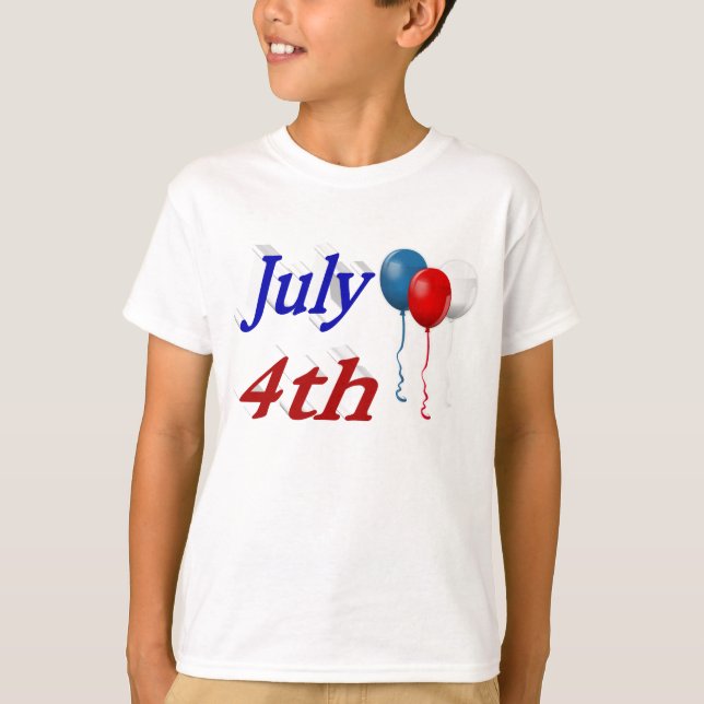 T-Shirt dos Balões 4 de julho (Frente)