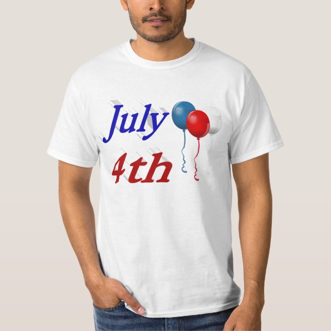 T-Shirt dos Balões 4 de julho (Frente)
