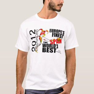 T-shirt dos campeões do copo da espanha 2012 euro