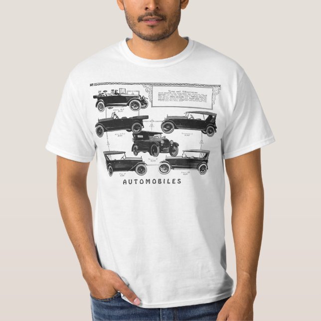 T-shirt dos carros antigos (Frente)