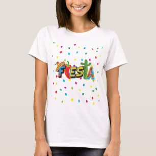 T-shirt dos confetes da festa