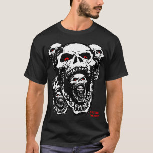 T-shirt dos crânios do zombi