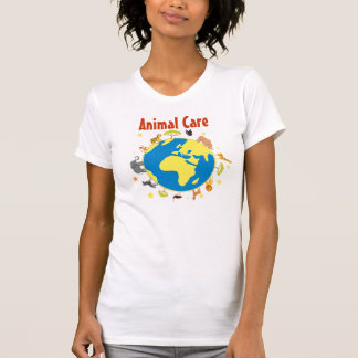 T-shirt dos cuidados animais - mulheres