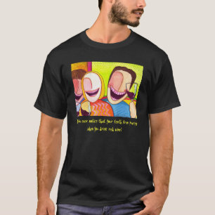 T-shirt dos dentes do vinho