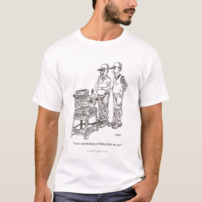 T-shirt dos desenhos animados da hérnia (Frente)