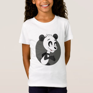 T-shirt dos desenhos animados da panda