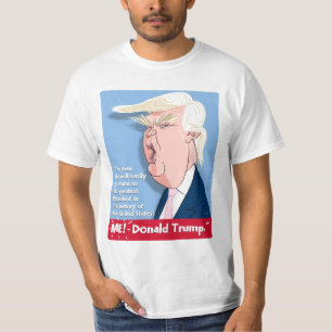 T-shirt dos desenhos animados de Donald Trump: O