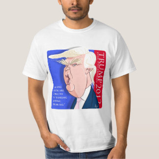T-shirt dos desenhos animados de Donald Trump: O