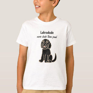 T-shirt dos desenhos animados de Labradoodle dos
