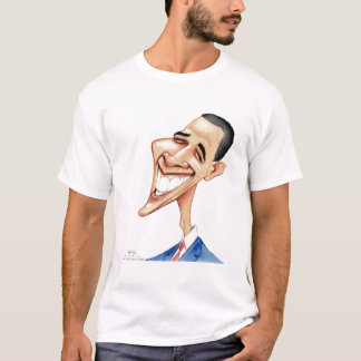 T-shirt dos desenhos animados de Obama