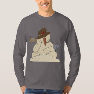 T-shirt dos desenhos animados do feriado do boneco