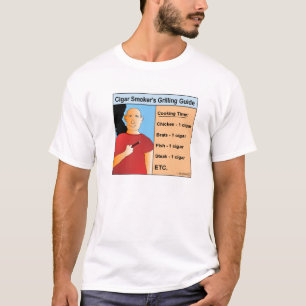 T-shirt dos desenhos animados do guia do churrasco