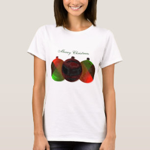 T-shirt dos enfeites de natal do art deco