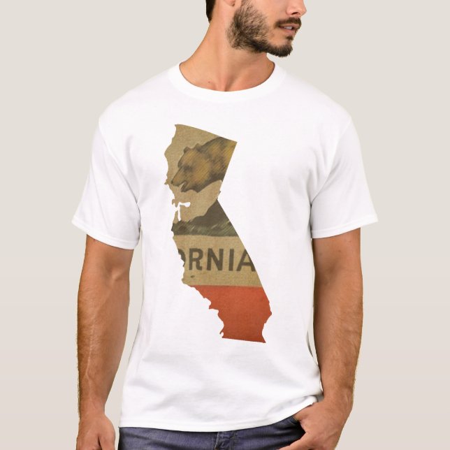 T-shirt dos Estados da Califórnia (Frente)