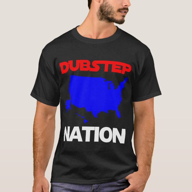 T-shirt dos EUA da nação de Dubstep (Frente)