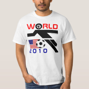 T-shirt dos EUA do campeonato do mundo 2010