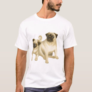 T-shirt dos filhotes de cachorro do Pug