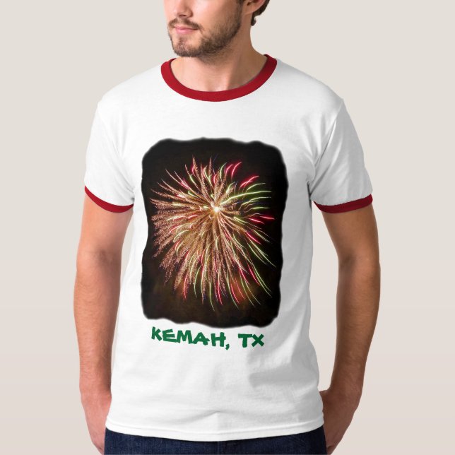 T-shirt dos fogos-de-artifício - Kemah (Frente)