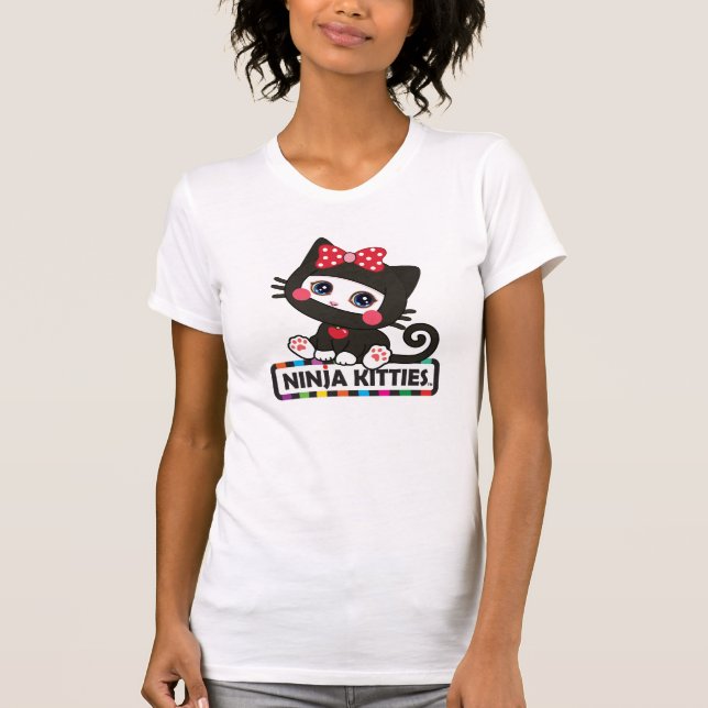 T-shirt dos GATINHOS de NINJA (Frente)