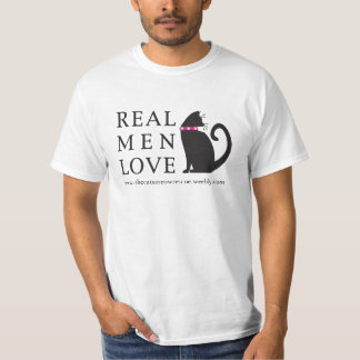 T-shirt Dos gatos reais do amor dos homens de TCMR