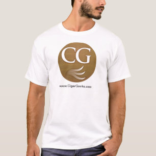 T-shirt dos geeks do charuto com logotipo e