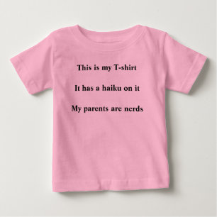 T-shirt dos haicais do bebê