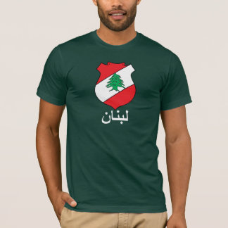 T-shirt Dos homens árabes da rotulação do COA do libanês o