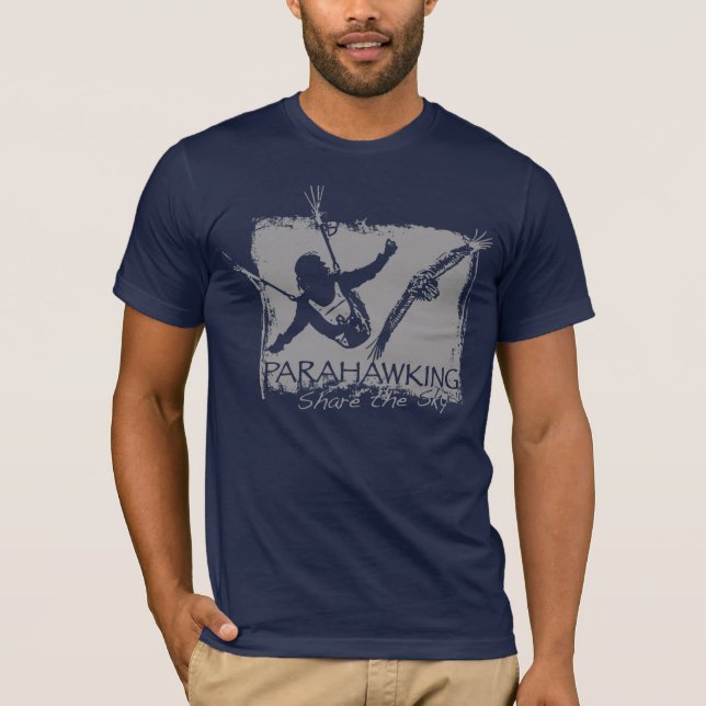 T-shirt dos homens - azul (Frente)