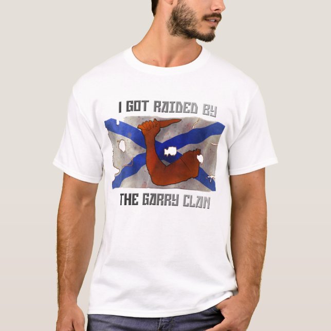 T-shirt dos homens - clã de Garry 'eu apenas (Frente)
