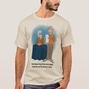 T-Shirt dos Homens com Cartão de Rim