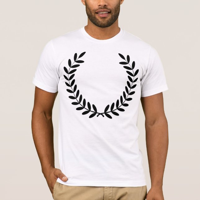 T-shirt dos homens da grinalda do louro (Frente)
