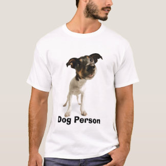 T-shirt dos homens da pessoa do cão