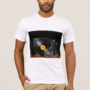 T-shirt dos homens da plataforma giratória