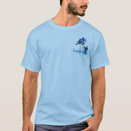T-shirt dos homens da praia de Surfrider
