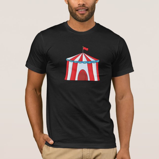 T-shirt dos homens da tenda do circus (Frente)