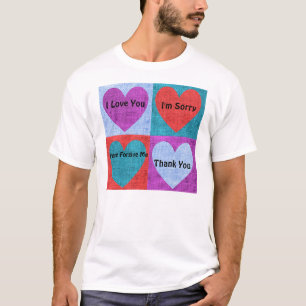 T-shirt dos homens das frases de Ho'oponopono