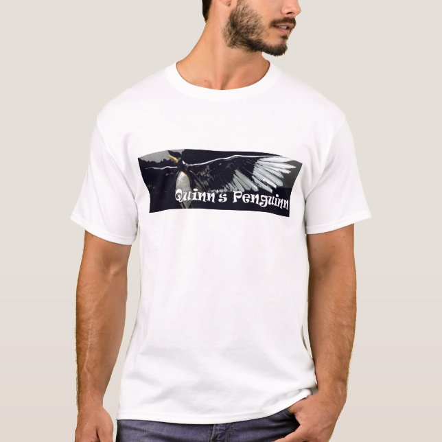 T-shirt dos homens de "Penguinn", branco, tamanho (Frente)