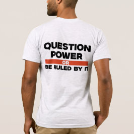 T-Shirt dos Homens de Pergunta