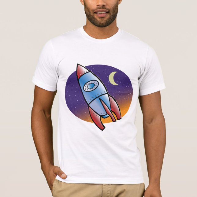 T-shirt dos homens de Rocket (Frente)