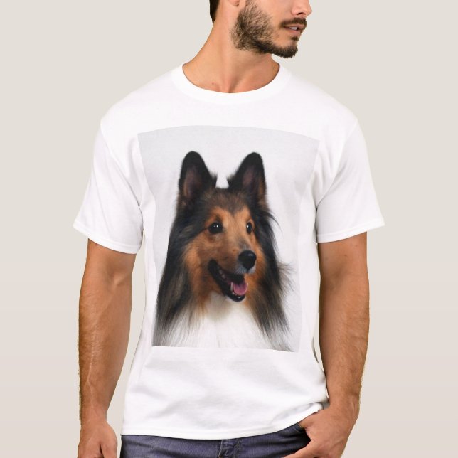 T-shirt dos homens de Sheltie (Frente)