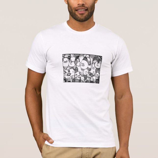 T-shirt dos homens de "Trident" (Frente)