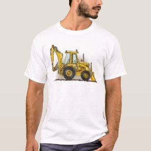 T-shirt dos homens do Backhoe
