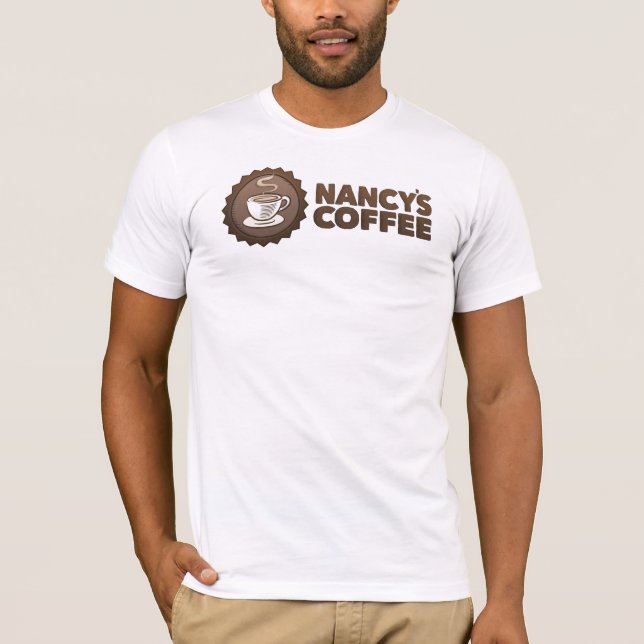 T-shirt dos homens do café de Nancy (Frente)