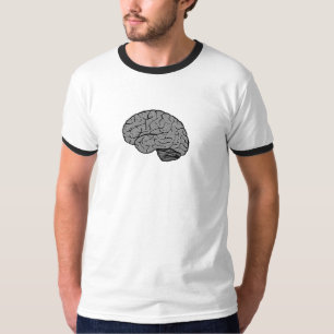 T-shirt dos Homens do Cérebro Estilizado