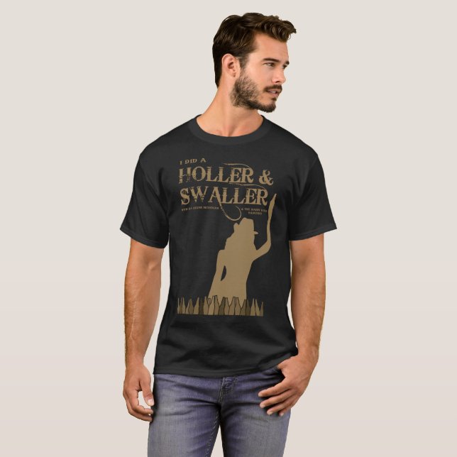 T-shirt dos homens do Holler & do Swaller (Frente Completa)