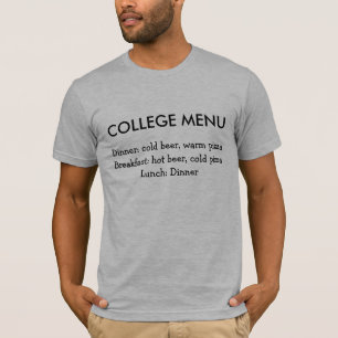 T-shirt dos Homens do Humor comida
