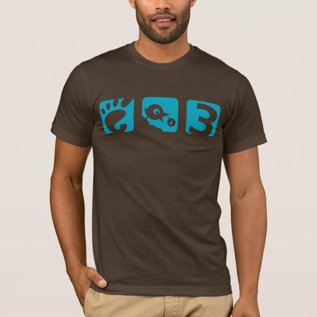 T-shirt dos homens do pássaro do GNOMO 3 (Frente)