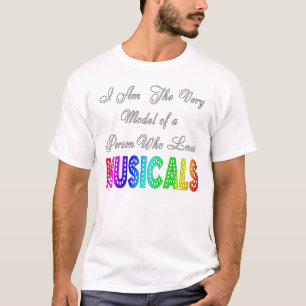 T-shirt dos homens dos Musicals dos amores