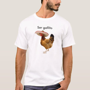 T-shirt Dos homens mexicanos do galo do gallito de Ser o