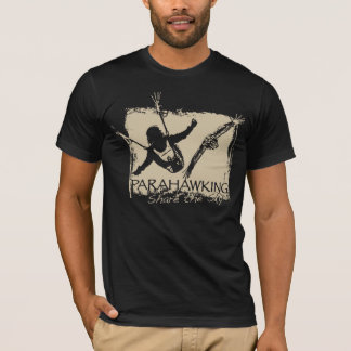 T-shirt dos homens - preto